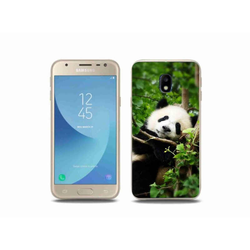 Gelový kryt mmCase na mobil Samsung Galaxy J3 (2017) - panda