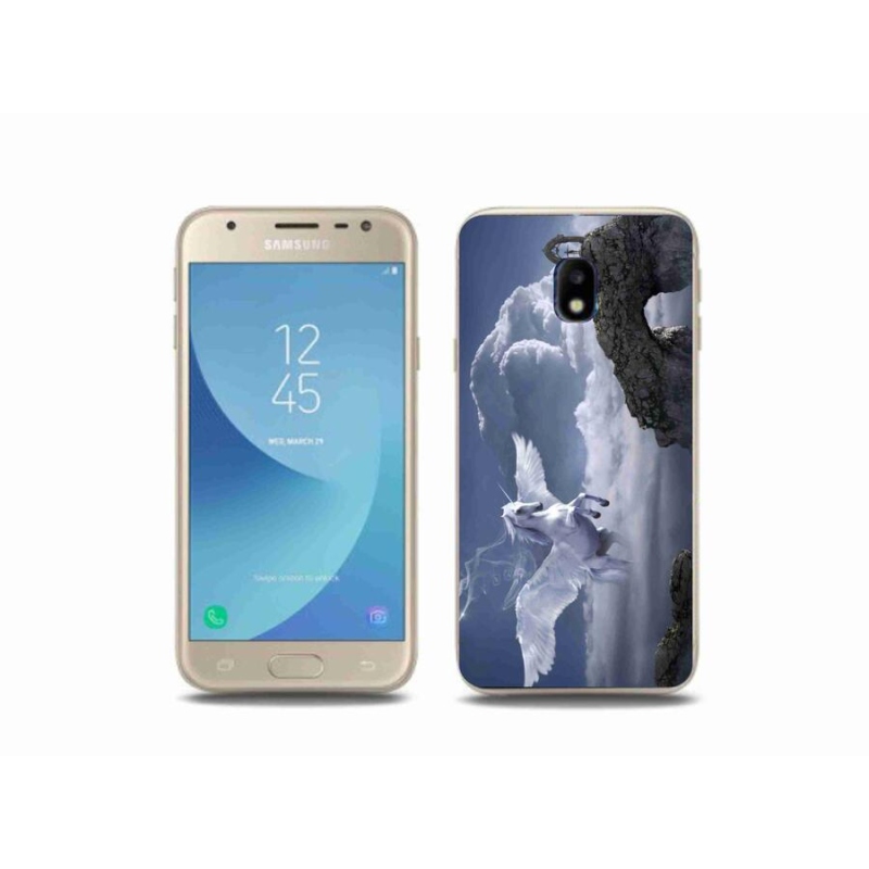 Gelový kryt mmCase na mobil Samsung Galaxy J3 (2017) - pegas