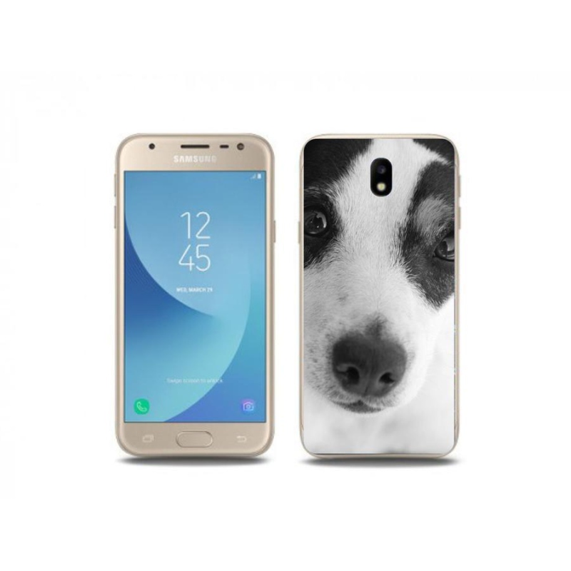 Gelový kryt mmCase na mobil Samsung Galaxy J3 (2017) - pes