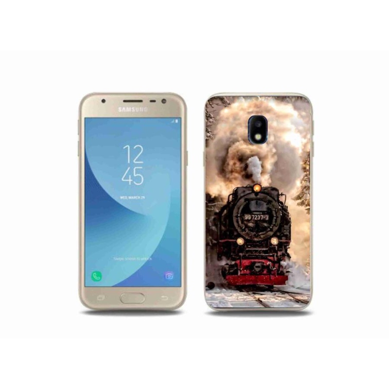 Gelový kryt mmCase na mobil Samsung Galaxy J3 (2017) - vlak