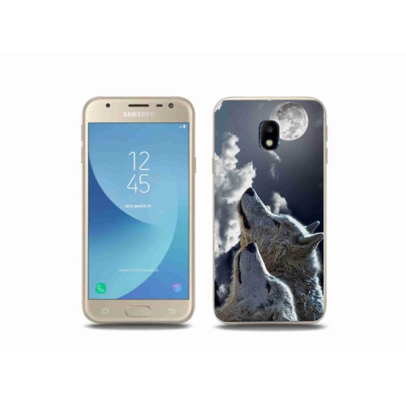 Gelový kryt mmCase na mobil Samsung Galaxy J3 (2017) - vlci