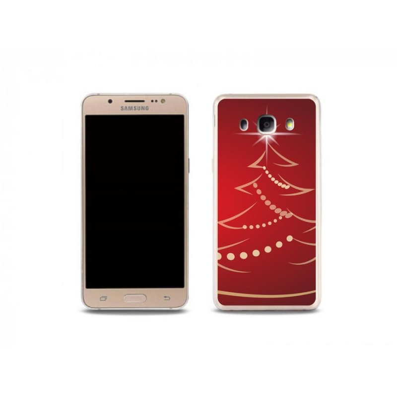Gelový kryt mmCase na mobil Samsung Galaxy J5 (2016) - kreslený vánoční stromek