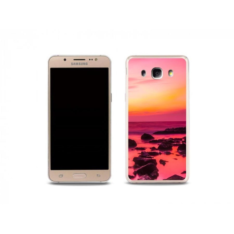 Gelový kryt mmCase na mobil Samsung Galaxy J5 (2016) - moře a záře