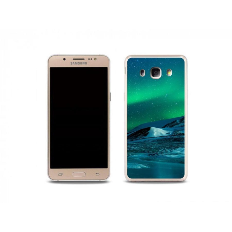 Gelový kryt mmCase na mobil Samsung Galaxy J5 (2016) - polární záře