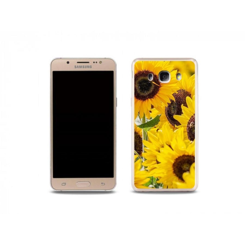 Gelový kryt mmCase na mobil Samsung Galaxy J5 (2016) - slunečnice