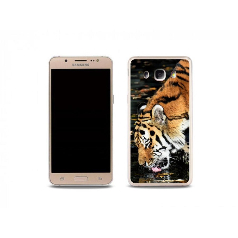 Gelový kryt mmCase na mobil Samsung Galaxy J5 (2016) - žíznivý tygr