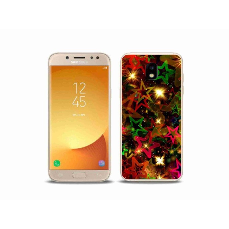 Gelový kryt mmCase na mobil Samsung Galaxy J5 (2017) - barevné hvězdičky