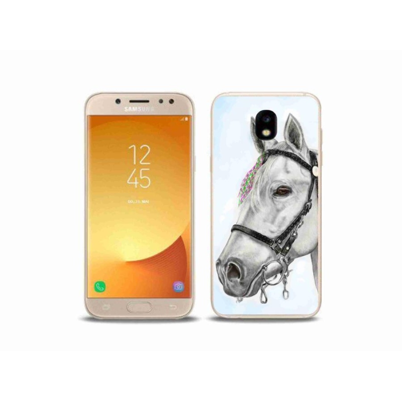 Gelový kryt mmCase na mobil Samsung Galaxy J5 (2017) - bílý kůň 1
