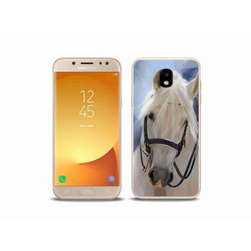 Gelový kryt mmCase na mobil Samsung Galaxy J5 (2017) - bílý kůň