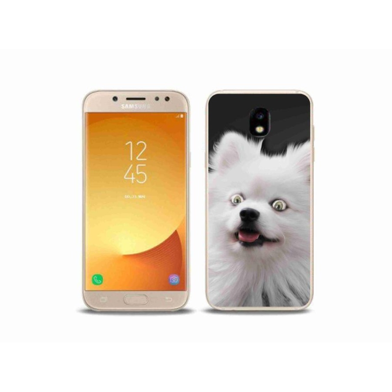 Gelový kryt mmCase na mobil Samsung Galaxy J5 (2017) - bílý špic