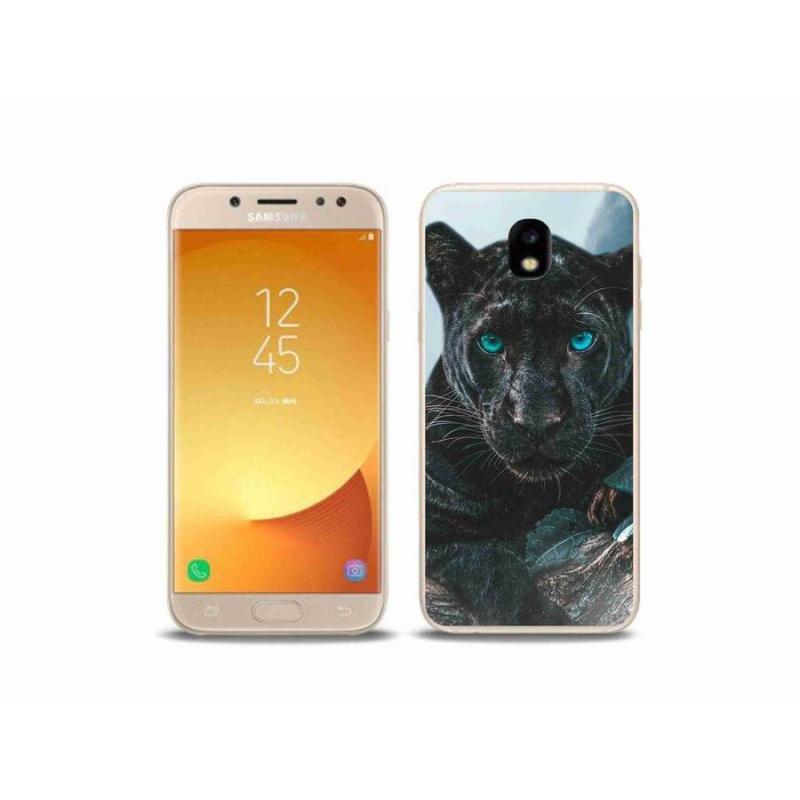 Gelový kryt mmCase na mobil Samsung Galaxy J5 (2017) - černý panter