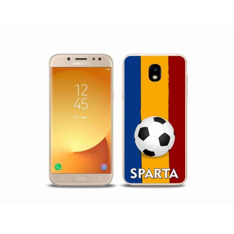 Gelový kryt mmCase na mobil Samsung Galaxy J5 (2017) - fotbal 1