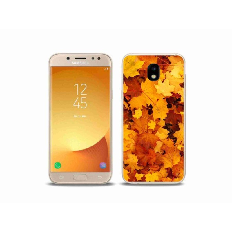 Gelový kryt mmCase na mobil Samsung Galaxy J5 (2017) - javorové listy