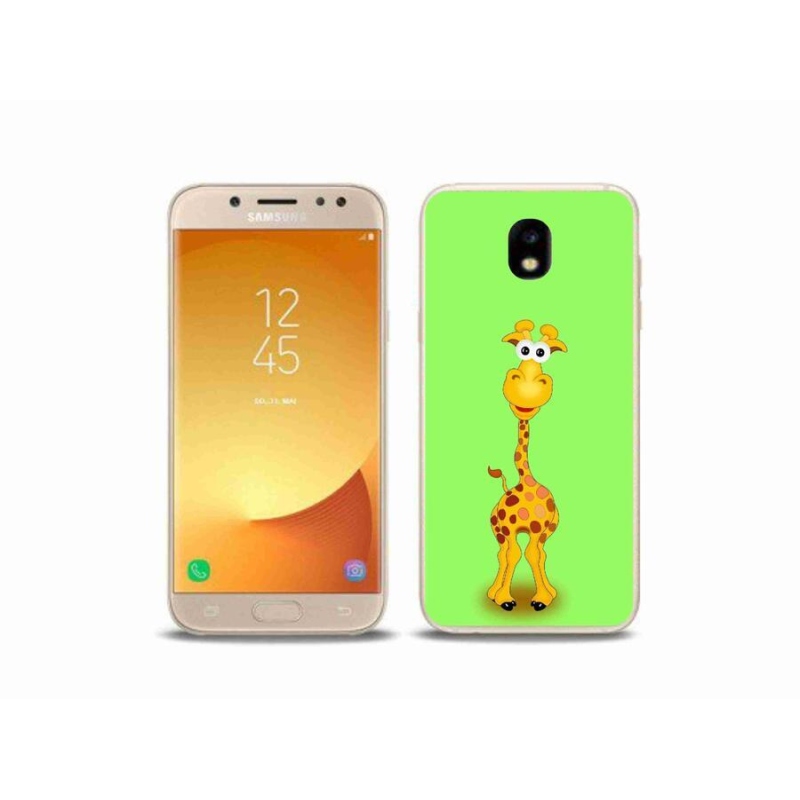 Gelový kryt mmCase na mobil Samsung Galaxy J5 (2017) - kreslená žirafa