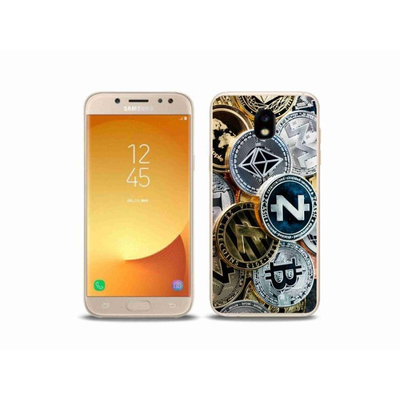 Gelový kryt mmCase na mobil Samsung Galaxy J5 (2017) - kryptoměny