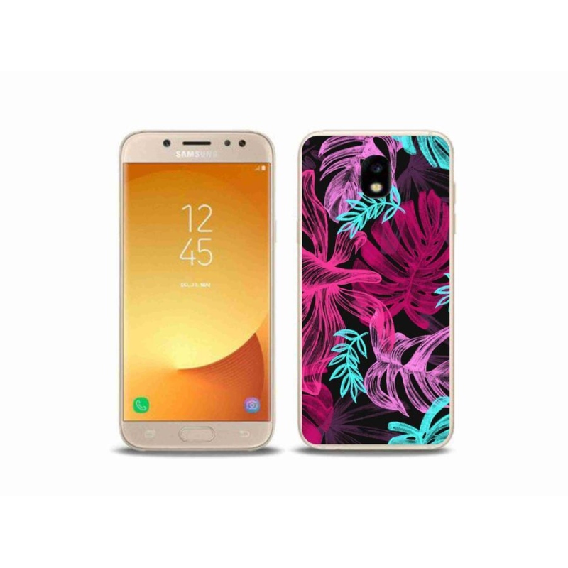 Gelový kryt mmCase na mobil Samsung Galaxy J5 (2017) - květiny 1