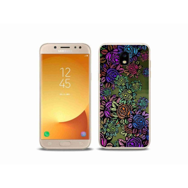 Gelový kryt mmCase na mobil Samsung Galaxy J5 (2017) - květiny 6
