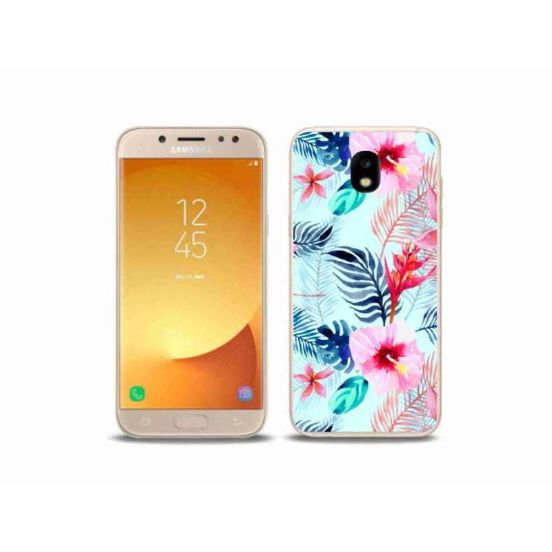 Gelový kryt mmCase na mobil Samsung Galaxy J5 (2017) - květiny