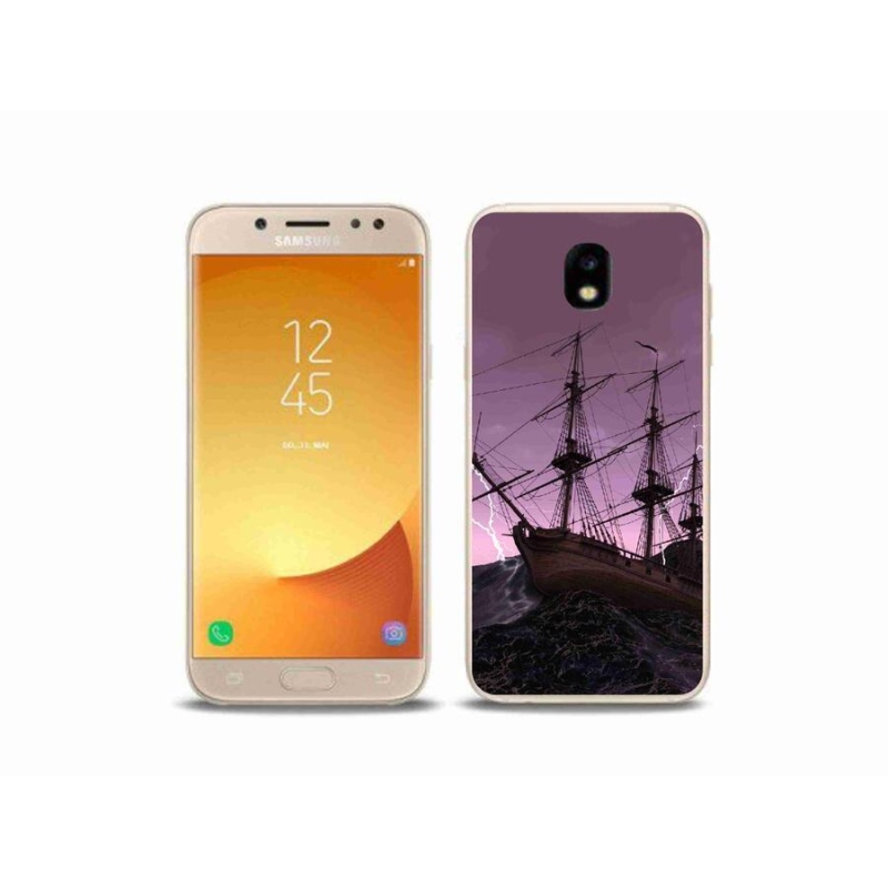 Gelový kryt mmCase na mobil Samsung Galaxy J5 (2017) - loď v bouři