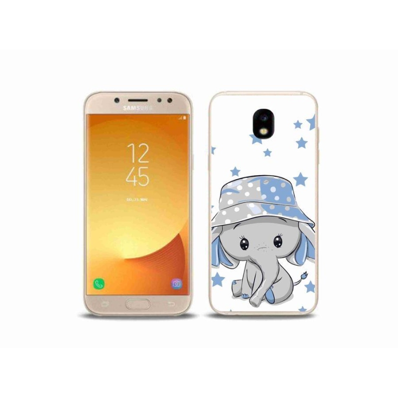 Gelový kryt mmCase na mobil Samsung Galaxy J5 (2017) - modrý slon