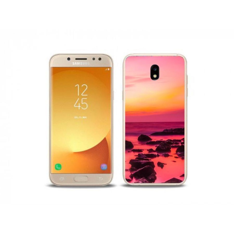 Gelový kryt mmCase na mobil Samsung Galaxy J5 (2017) - moře a záře
