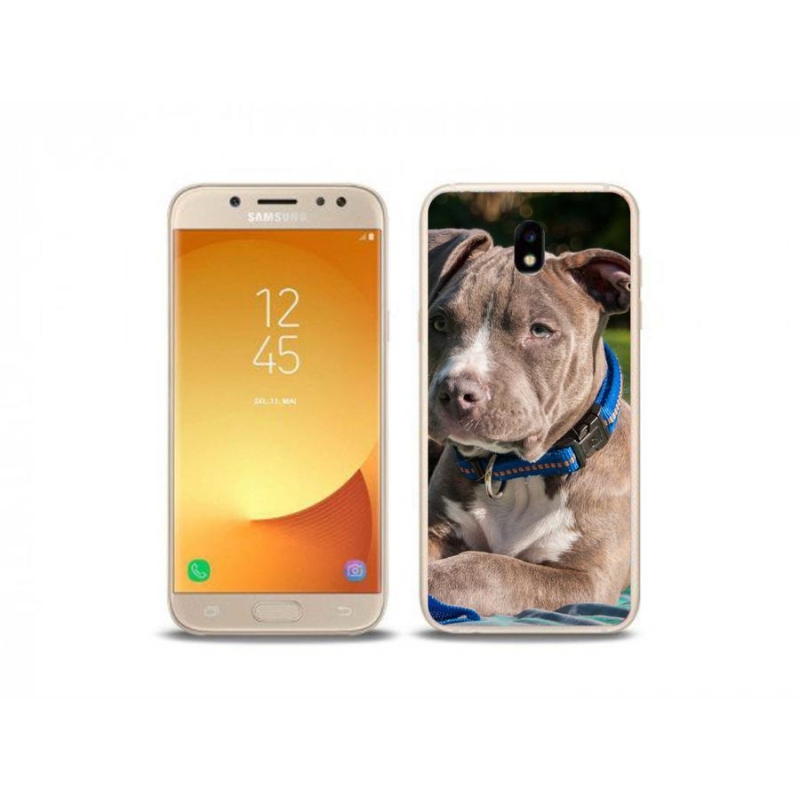 Gelový kryt mmCase na mobil Samsung Galaxy J5 (2017) - pitbull