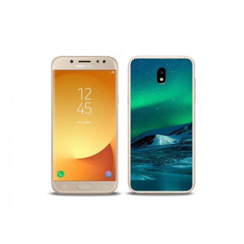 Gelový kryt mmCase na mobil Samsung Galaxy J5 (2017) - polární záře