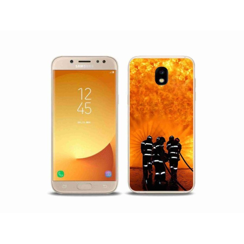 Gelový kryt mmCase na mobil Samsung Galaxy J5 (2017) - požár