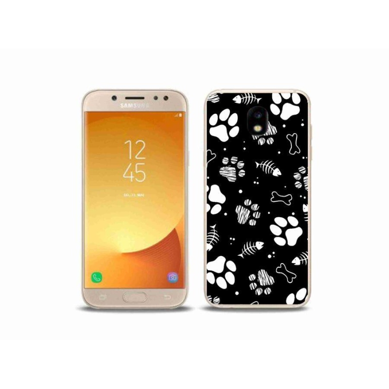 Gelový kryt mmCase na mobil Samsung Galaxy J5 (2017) - psí tlapky
