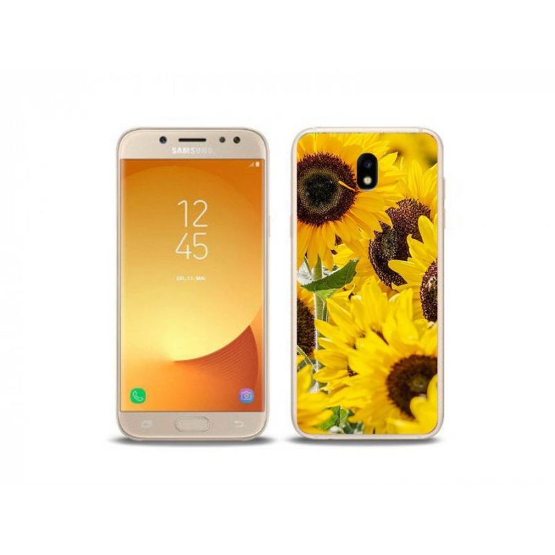 Gelový kryt mmCase na mobil Samsung Galaxy J5 (2017) - slunečnice