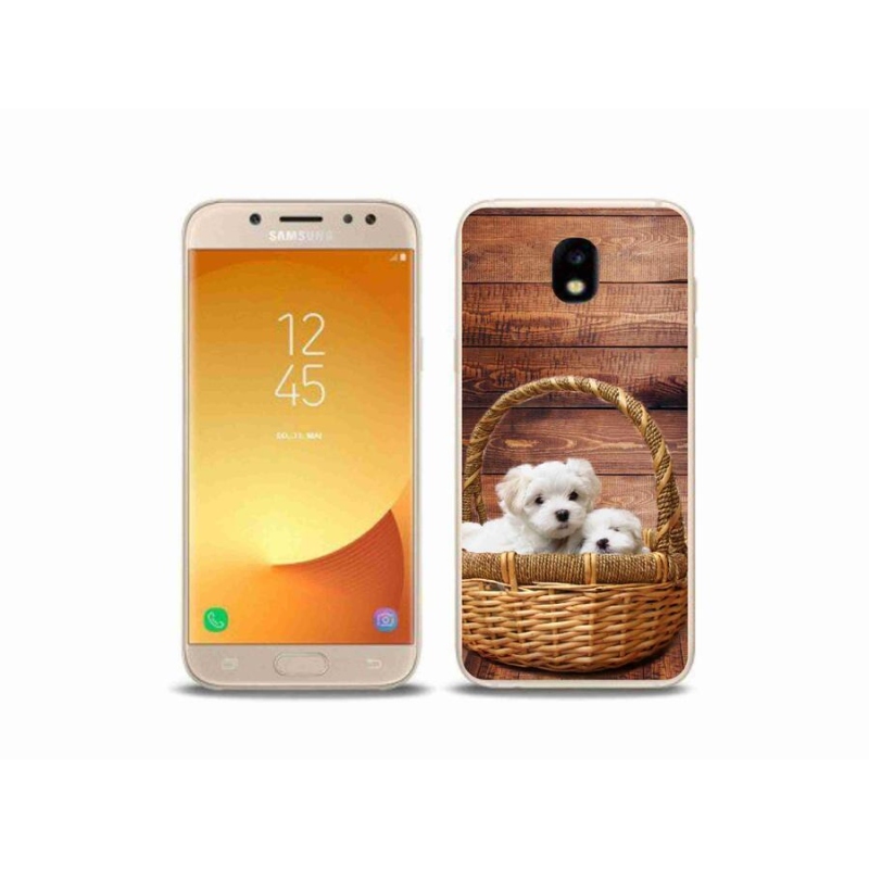 Gelový kryt mmCase na mobil Samsung Galaxy J5 (2017) - štěňátka