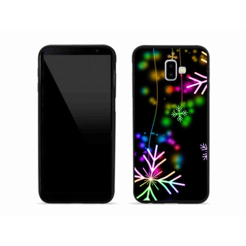Gelový kryt mmCase na mobil Samsung Galaxy J6 Plus - barevné vločky