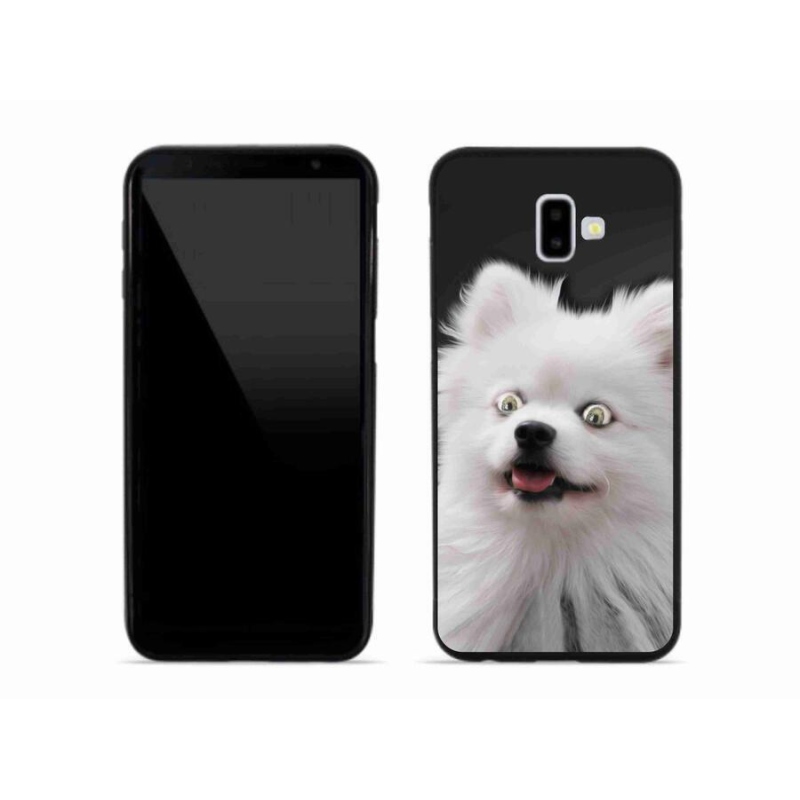 Gelový kryt mmCase na mobil Samsung Galaxy J6 Plus - bílý špic