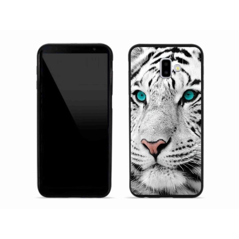 Gelový kryt mmCase na mobil Samsung Galaxy J6 Plus - bílý tygr