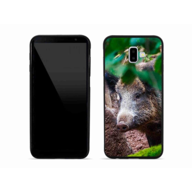 Gelový kryt mmCase na mobil Samsung Galaxy J6 Plus - divoké prase