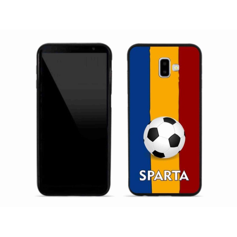 Gelový kryt mmCase na mobil Samsung Galaxy J6 Plus - fotbal 1