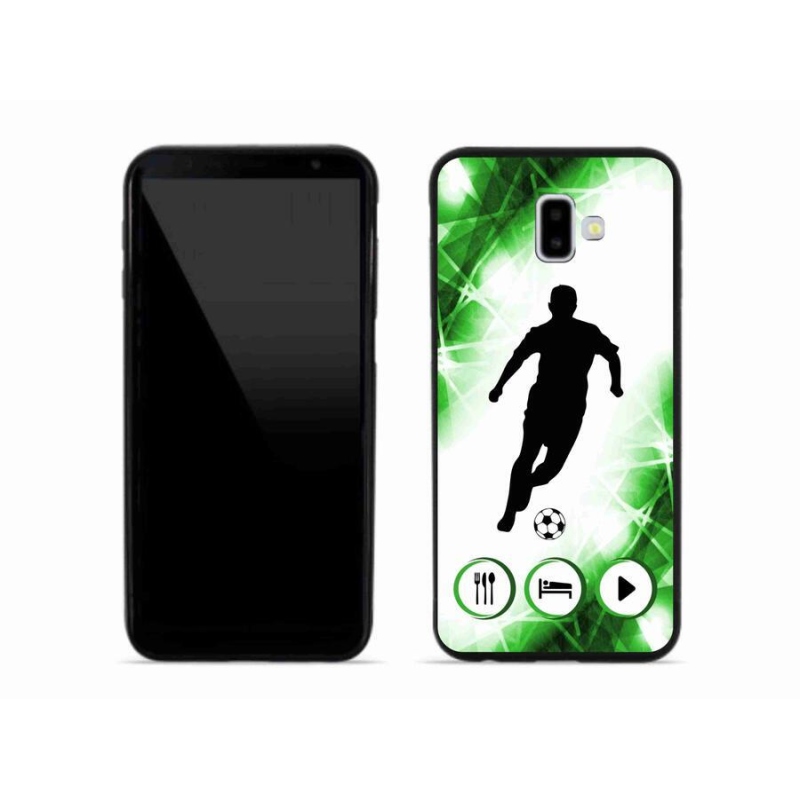 Gelový kryt mmCase na mobil Samsung Galaxy J6 Plus - fotbalista