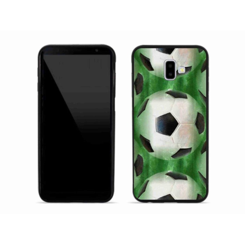 Gelový kryt mmCase na mobil Samsung Galaxy J6 Plus - fotbalový míč