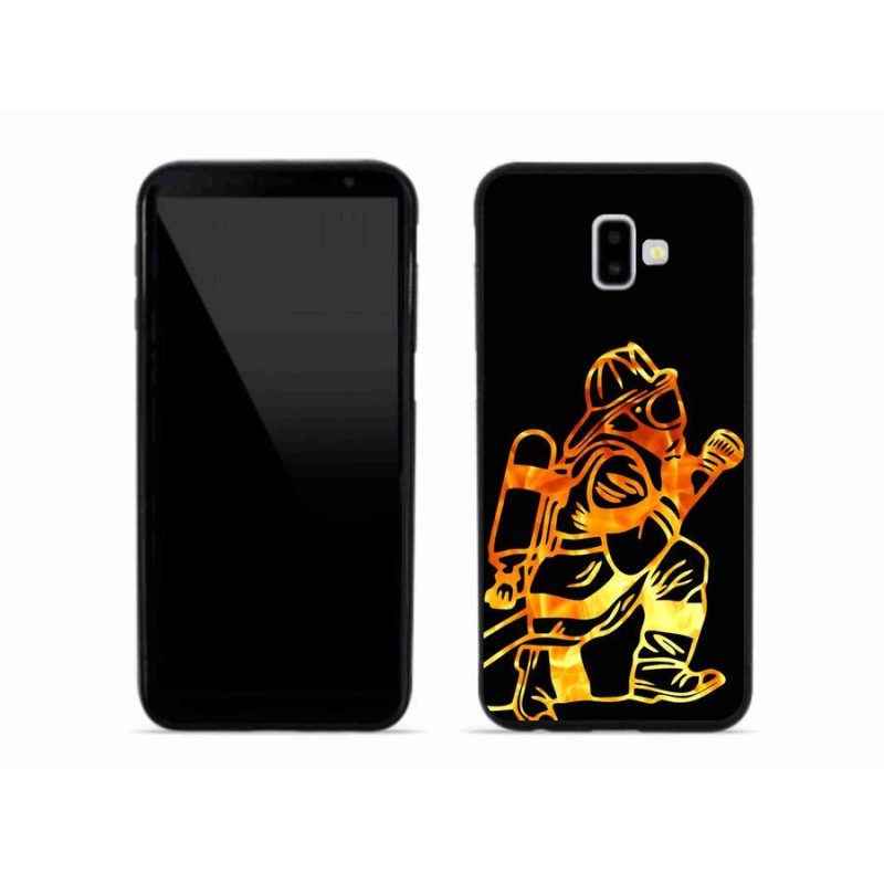 Gelový kryt mmCase na mobil Samsung Galaxy J6 Plus - hasič 1