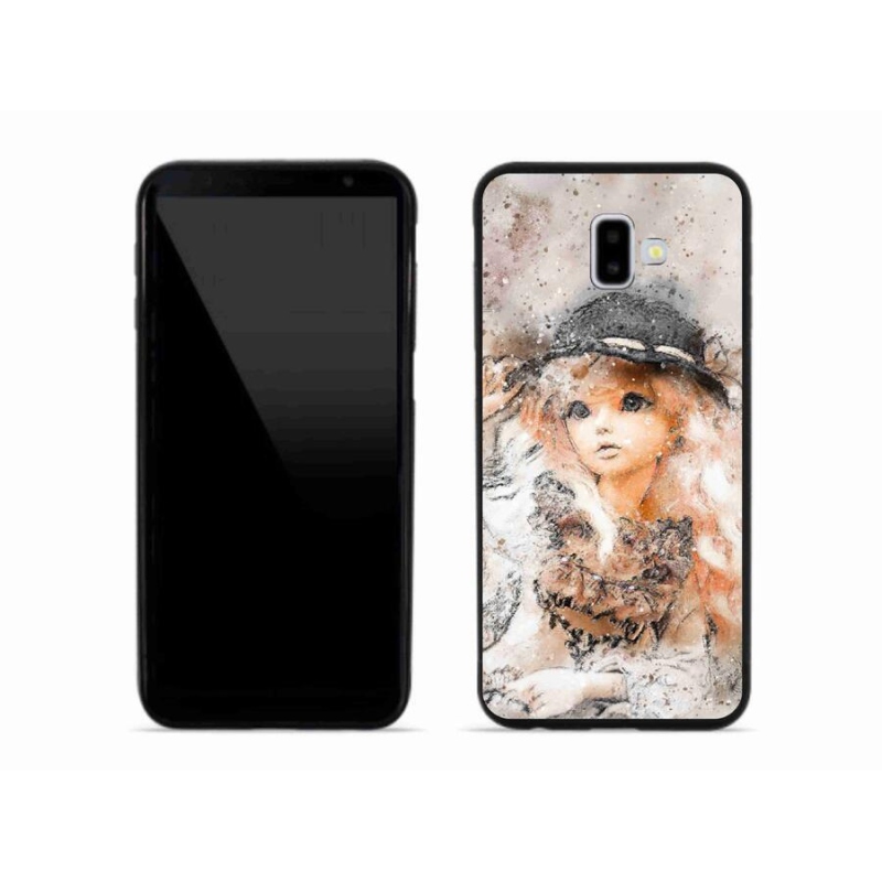 Gelový kryt mmCase na mobil Samsung Galaxy J6 Plus - holčička s kloboukem