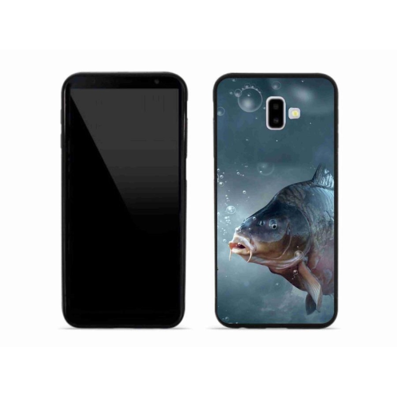 Gelový kryt mmCase na mobil Samsung Galaxy J6 Plus - kapr a bublinky
