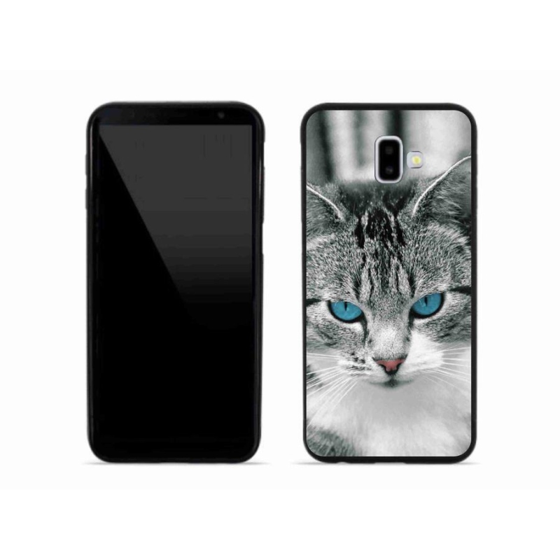 Gelový kryt mmCase na mobil Samsung Galaxy J6 Plus - kočičí pohled 1
