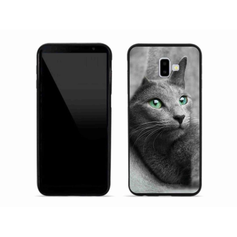 Gelový kryt mmCase na mobil Samsung Galaxy J6 Plus - kočka 2