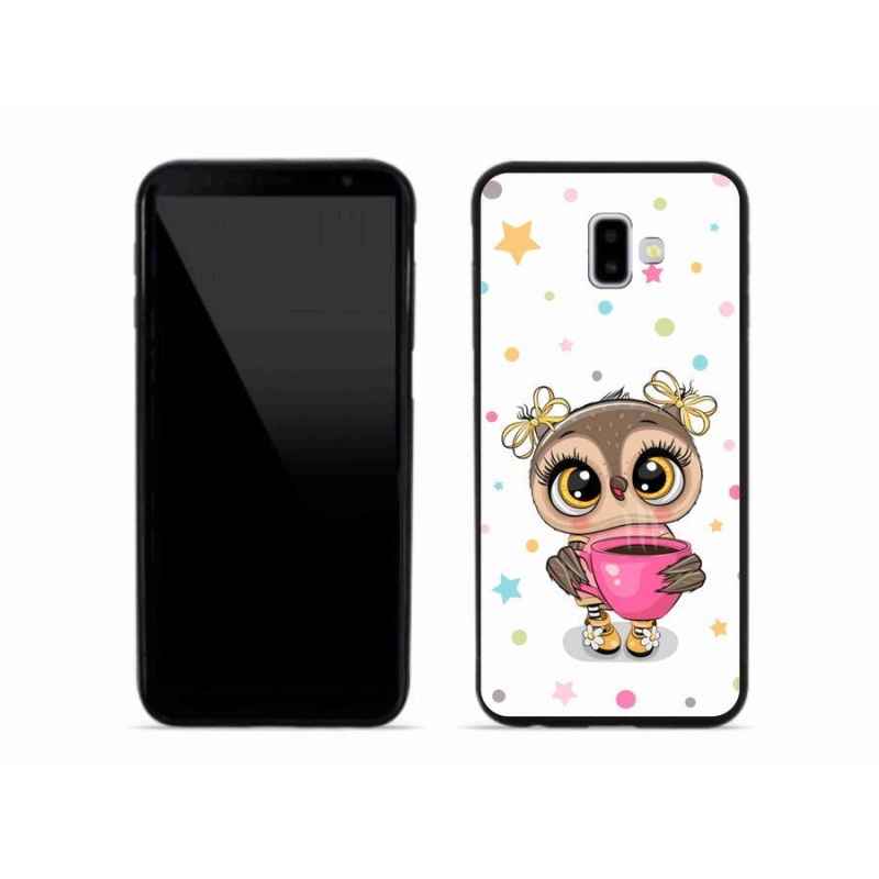 Gelový kryt mmCase na mobil Samsung Galaxy J6 Plus - kreslená sovička