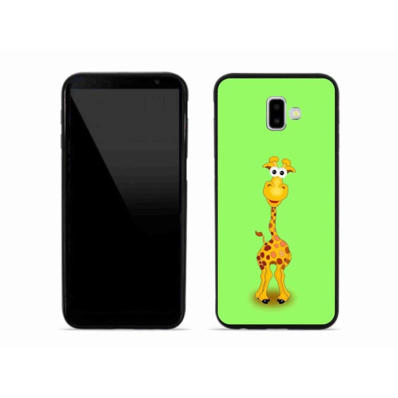 Gelový kryt mmCase na mobil Samsung Galaxy J6 Plus - kreslená žirafa