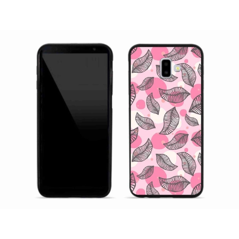 Gelový kryt mmCase na mobil Samsung Galaxy J6 Plus - kreslené padající listy