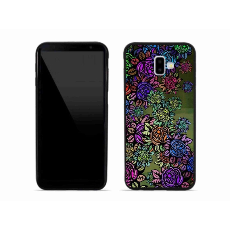 Gelový kryt mmCase na mobil Samsung Galaxy J6 Plus - květiny 6