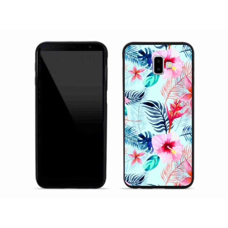 Gelový kryt mmCase na mobil Samsung Galaxy J6 Plus - květiny