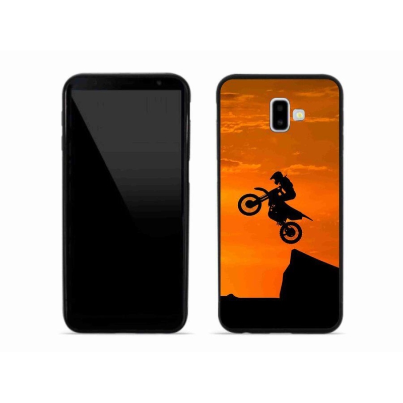 Gelový kryt mmCase na mobil Samsung Galaxy J6 Plus - motocross