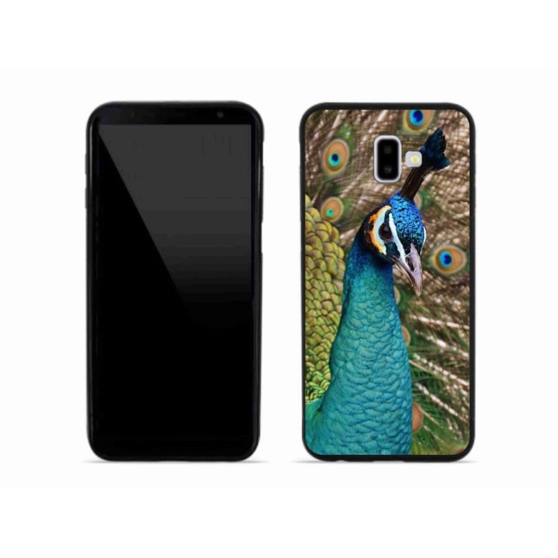 Gelový kryt mmCase na mobil Samsung Galaxy J6 Plus - páv